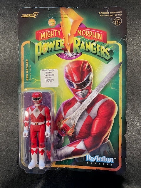 Red Ranger Battle Damaged Power Rangers | Faraday Toys